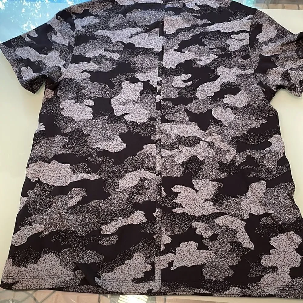 Lululemon top 2 black grey light grey printed